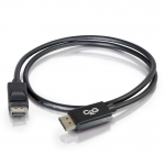 10ft (3m) DisplayPort™ Cable with Latches 8K UHD M/M - Black - 54402