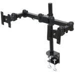 Double LCD Monitor Hinged Pole Mount
