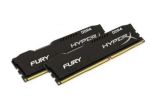 16GB (2x8GB) HyperX Fury Black DDR4, 2400MHZ, CL15, 1.2V, 288-pin DIMM, kit of 2 - HX424C15FBK2/16