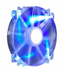 CM MegaFlow 200MM Transparent Silent Case Fan  Blue LED