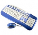 Saitek Keyboard and Mouse Combo - Blue - PK09AUb