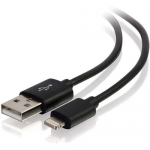  1m USB A Male to Lightning Male Sync and Charging Cable - Black (3.3ft) - 35499