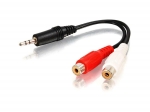 C2G Value Series One 3.5mm Stereo Male To Two RCA Stereo Female Y-Cable