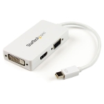 StarTech.com Mini DisplayPort to HDMI/VGA/DVI Adapter White - MDP2VGDVHDW