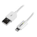 StarTech.com 2m/6.6ft White Cable for iPhone/iPod/iPad - USBLT2MW